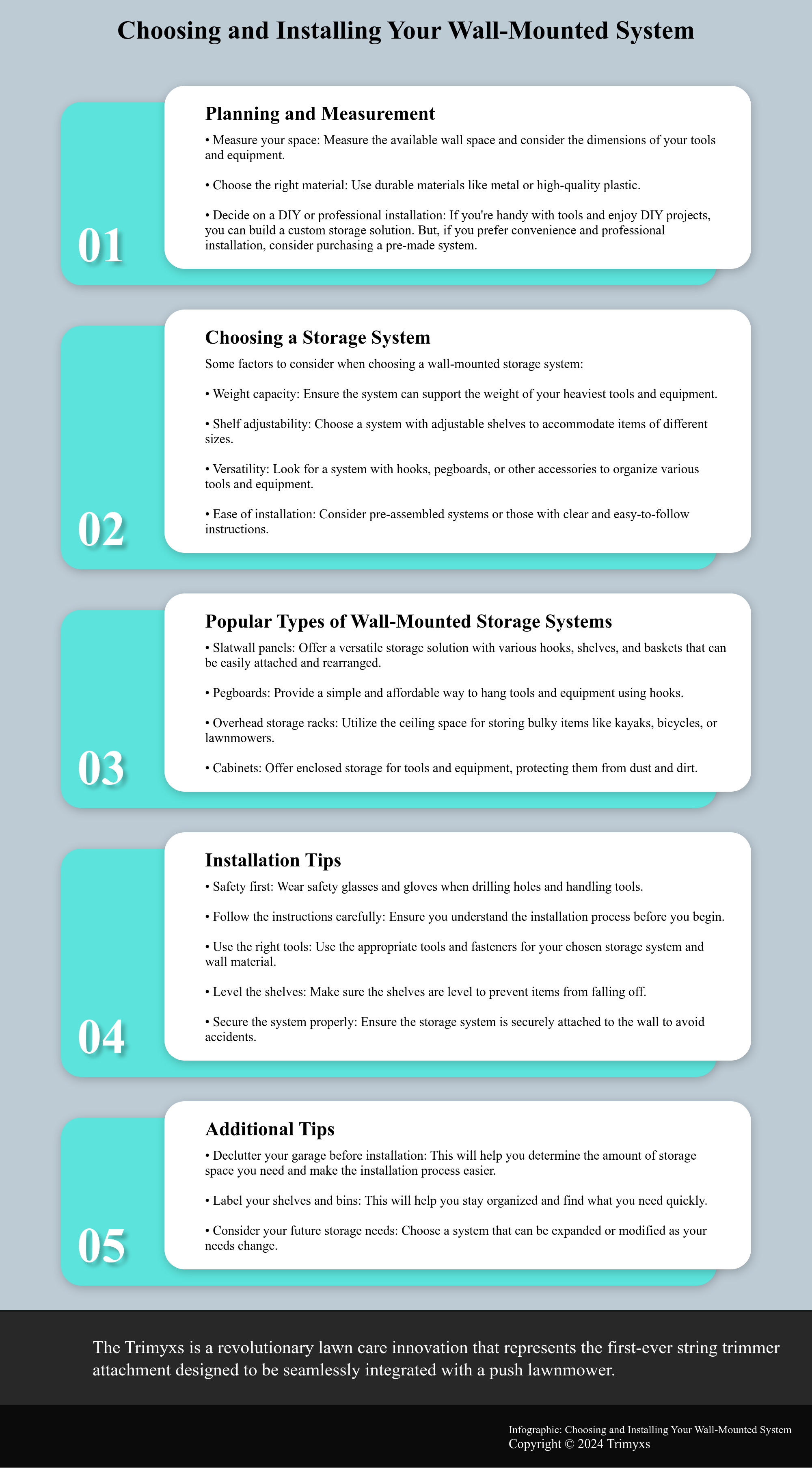 Choosing and Installing Your Wall- Mounted System